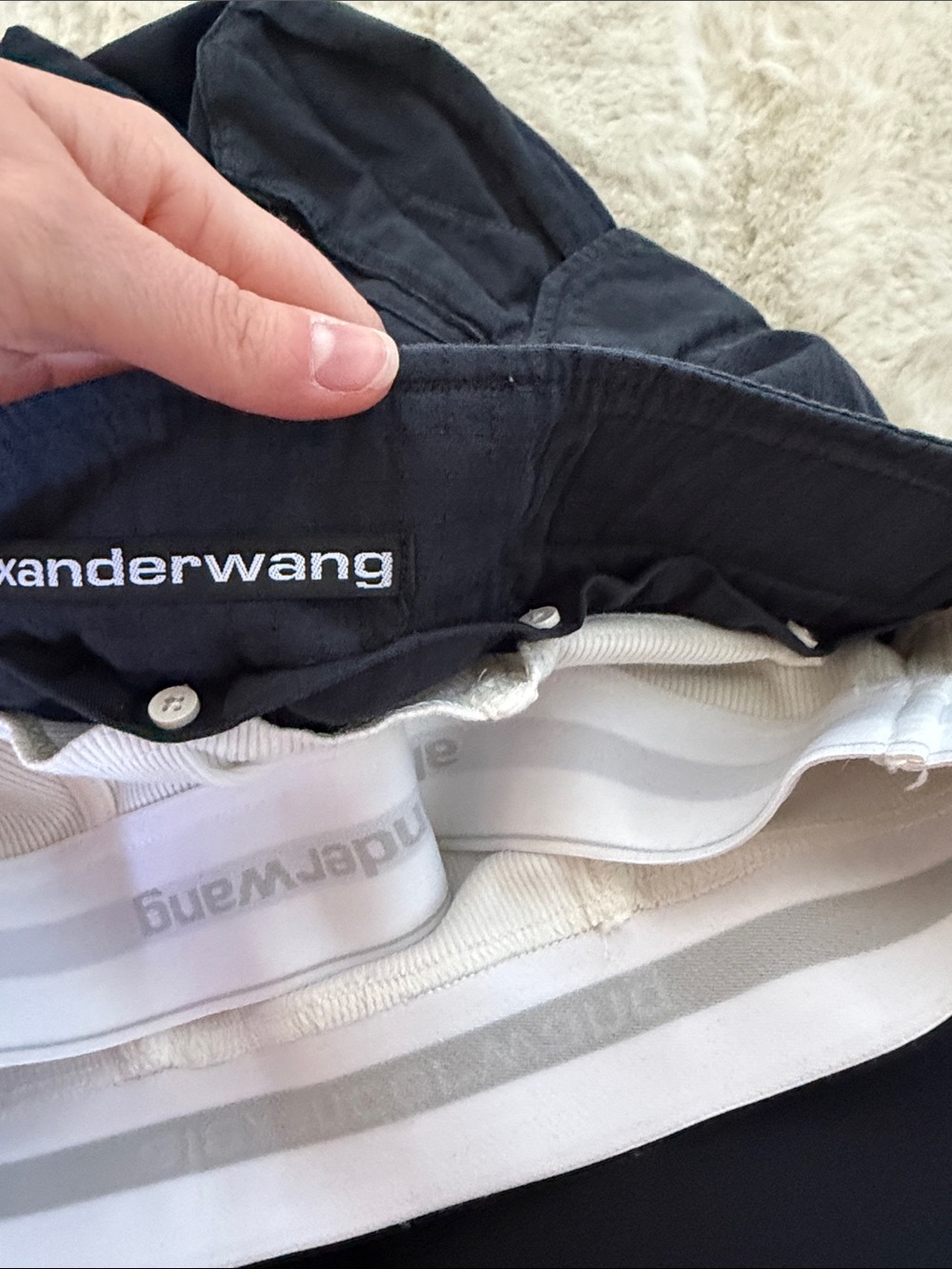 Alexander Wang Black Utility Cargo Pants with Multiple Pockets - Picture 7 of 9